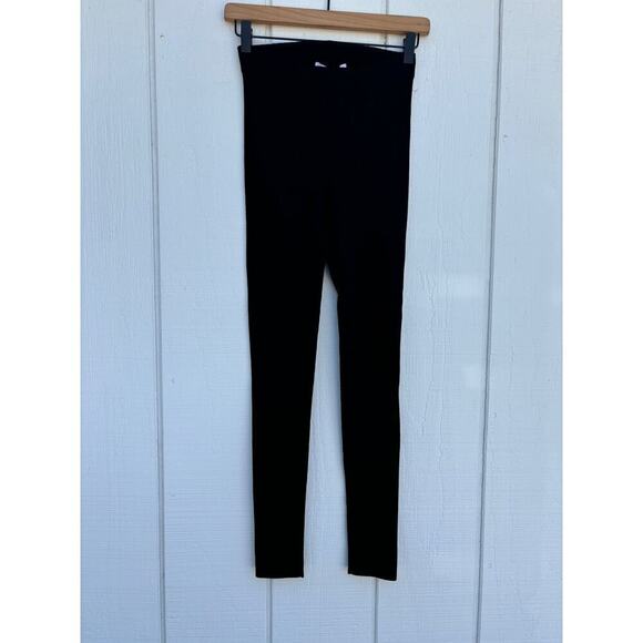 ELIZABETH AND JAMES Thick  Ribbed Black Leggings, Size S‎ - Picture 1 of 5
